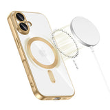 Husa pentru iPhone 17, Techsuit Lux Crystal MagSafe, albastru