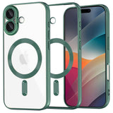 Husa pentru iPhone 17, Techsuit Lux Crystal MagSafe, albastru