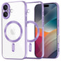 Husa pentru iPhone 17, Techsuit Lux Crystal MagSafe, mov
