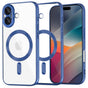 Husa pentru iPhone 17, Techsuit Lux Crystal MagSafe, albastru