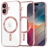 Husa pentru iPhone 17, Techsuit Lux Crystal MagSafe, argintiu