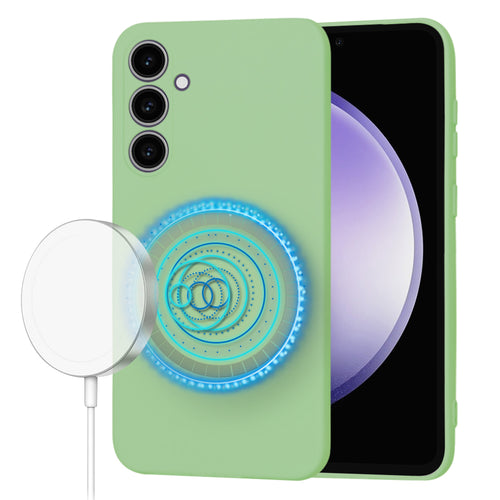 Husa pentru Samsung Galaxy S23 FE, Techsuit SoftFlex MagSafe, verde deschis