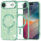 Husa pentru iPhone 17 Air, Techsuit Lux Glitter MagSafe, bleu