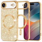 Husa pentru iPhone 17 Air, Techsuit Lux Glitter MagSafe, argintiu