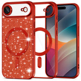 Husa pentru iPhone 17 Air, Techsuit Lux Glitter MagSafe, argintiu