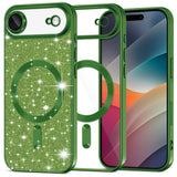 Husa pentru iPhone 17 Air, Techsuit Lux Glitter MagSafe, albastru