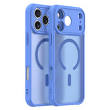 Husa pentru iPhone 17 Pro Max, Techsuit HaloFrost II MagSafe, albastru