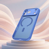 Husa pentru iPhone 17 Pro, Techsuit HaloFrost II MagSafe, albastru