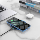 Incarcator wireless Borofone Pro (BQ3), Type-C Cable Included, 15W, Incarcare rapida, Aliaj aluminiu, Edge Light Design, negru