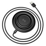 Incarcator wireless Borofone Crown (BQ40), Type-C Cable Included, 15W, Incarcare rapida, ABS + PC, 9V/2A, negru