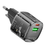Incarcator retea Borofone Sunlight (BN17), Dual Port, USB-C + USB-A, 5V/3A, PD20W, QC3.0, negru