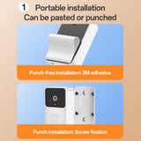 Camera de supraveghere Yesido Wireless Video Intercom Doorbell (KM27), 2.4G, 2K HD 1080*720px, 1000mAh, 4.3 TFT Screen, UK Plug, alb