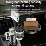 Suport auto Yesido Suport auto 4in1 (C274), Pahar Depozitare, Telefon Suport si Sundries Depozitare, 720A° Reglabil Angle, 4.7-7.2, negru