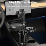 Suport auto Yesido Suport auto 4in1 (C274), Pahar Depozitare, Telefon Suport si Sundries Depozitare, 720A° Reglabil Angle, 4.7-7.2, negru