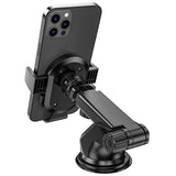 Suport auto Borofone Amazing Bay (BH39), cu Ventuza, pentru Bord/Parbriz, 4.5-6.5 Telefon, negru