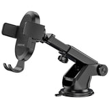 Suport auto Borofone Amazing Bay (BH39), cu Ventuza, pentru Bord/Parbriz, 4.5-6.5 Telefon, negru