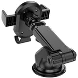 Suport auto Borofone Amazing Bay (BH39), cu Ventuza, pentru Bord/Parbriz, 4.5-6.5 Telefon, negru