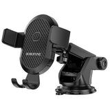 Suport auto Borofone Amazing Bay (BH39), cu Ventuza, pentru Bord/Parbriz, 4.5-6.5 Telefon, negru