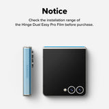 Folie de protectie pentru Samsung Galaxy Z Flip7, Ringke Hinge Dual Easy Pro Film (2 pack)