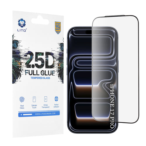 Folie de protectie pentru iPhone 17 Pro, Lito 2.5D FullGlue Glass