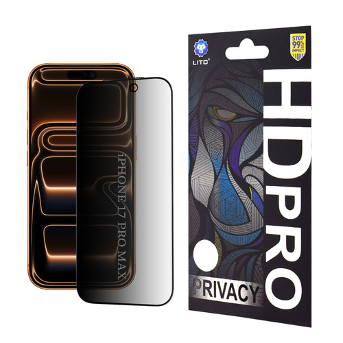 Folie de protectie pentru iPhone 17 Pro Max, Lito HD Pro Privacy