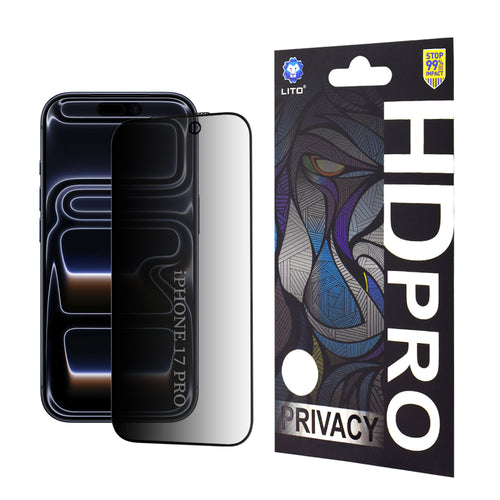 Folie de protectie pentru iPhone 17 Pro, Lito HD Pro Privacy