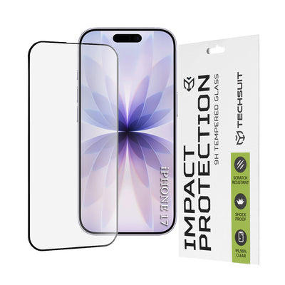 Folie de protectie pentru iPhone 16 Pro, Techsuit 111D Full Cover / Full Glue Glass
