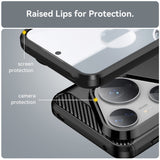 Husa pentru Huawei Pura 80 Pro, Techsuit Carbon Silicone, negru