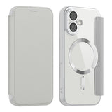 Husa pentru iPhone 17, Techsuit SmartMag Book Case, albastru