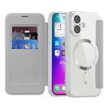 Husa pentru iPhone 17, Techsuit SmartMag Book Case, albastru