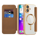 Husa pentru iPhone 17, Techsuit SmartMag Book Case, albastru