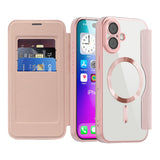Husa pentru iPhone 17, Techsuit SmartMag Book Case, albastru