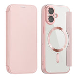 Husa pentru iPhone 17, Techsuit SmartMag Book Case, albastru