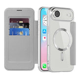 Husa pentru iPhone 17 Air, Techsuit SmartMag Book Case, albastru