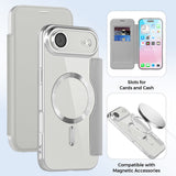 Husa pentru iPhone 17 Air, Techsuit SmartMag Book Case, albastru
