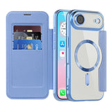 Husa pentru iPhone 17 Air, Techsuit SmartMag Book Case, bleu