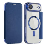 Husa pentru iPhone 17 Air, Techsuit SmartMag Book Case, albastru