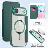 Husa pentru iPhone 17 Air, Techsuit SmartMag Book Case, albastru
