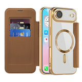 Husa pentru iPhone 17 Air, Techsuit SmartMag Book Case, albastru