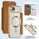 Husa pentru iPhone 17 Air, Techsuit SmartMag Book Case, albastru