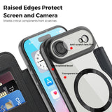 Husa pentru iPhone 17 Air, Techsuit SmartMag Book Case, albastru