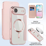 Husa pentru iPhone 17 Air, Techsuit SmartMag Book Case, albastru