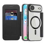 Husa pentru iPhone 17 Air, Techsuit SmartMag Book Case, albastru