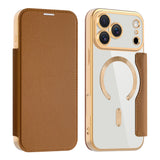 Husa pentru iPhone 17 Pro Max, Techsuit SmartMag Book Case, albastru