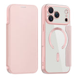 Husa pentru iPhone 17 Pro Max, Techsuit SmartMag Book Case, albastru