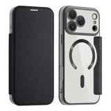 Husa pentru iPhone 17 Pro Max, Techsuit SmartMag Book Case, albastru