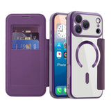 Husa pentru iPhone 17 Pro, Techsuit SmartMag Book Case, albastru