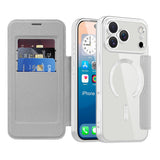 Husa pentru iPhone 17 Pro, Techsuit SmartMag Book Case, albastru