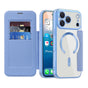 Husa pentru iPhone 17 Pro, Techsuit SmartMag Book Case, bleu
