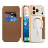 Husa pentru iPhone 17 Pro, Techsuit SmartMag Book Case, albastru